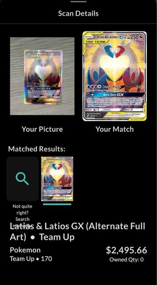 Carta Pokémon Latias & Latios GX TAG TEAM