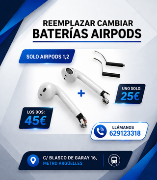 Cambiar Batería Airpods 1 y 2
