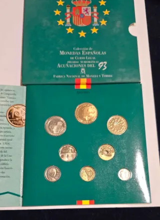 España Set Monedas FNMT 1993 Colección Legal