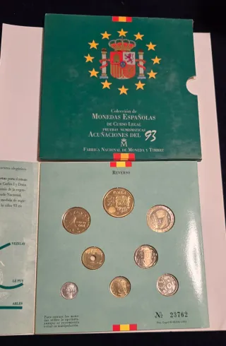 España Set Monedas FNMT 1993 Colección Legal