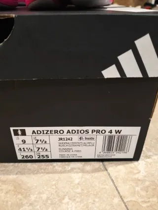 Adidas Adizero Adios Pro 4W Rosa Talla 41 1/3
