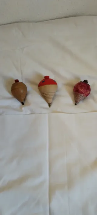 3 Baldufas de Madera Antiguas