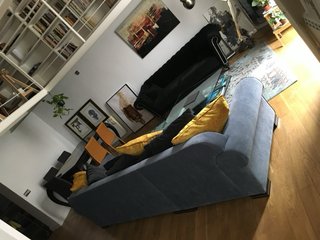 Sofá Chester Maison du Monde Negro Terciopelo