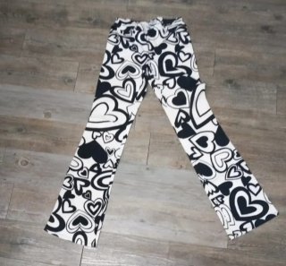 Pantalón Moschino Jeans Estampado Blanco y Negro