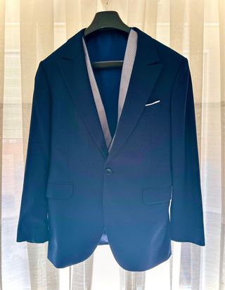 Traje de boda DI PACSO gris y azul
