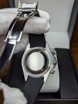 Reloj Seiko Mod Daytona Oyster Gris Plateado Negro