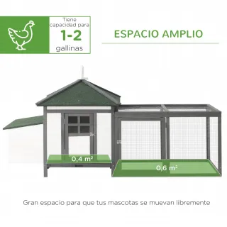 Gallinero Exterior Madera y Metal