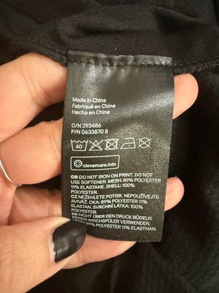 Maglia sportiva H&M nera