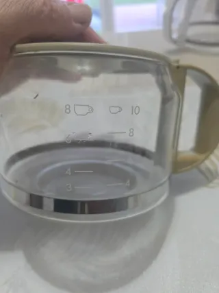 Jarra cafetera de cristal
