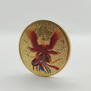 4 MONEDAS DE 40 MM DE ANIMALES MITOLÓGICOS