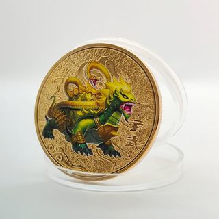 4 MONEDAS DE 40 MM DE ANIMALES MITOLÓGICOS