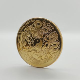 4 MONEDAS DE 40 MM DE ANIMALES MITOLÓGICOS