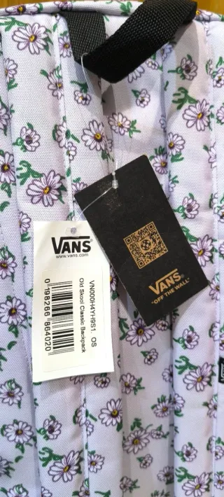 Mochila Vans floral morada, lila, violeta