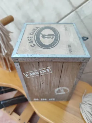Caja de café vintage Café Cuba