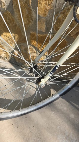 Bicicleta urbana negra temgo varias