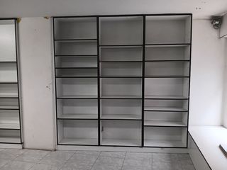 Estanterías blancas modulares 5,10 x 2,30