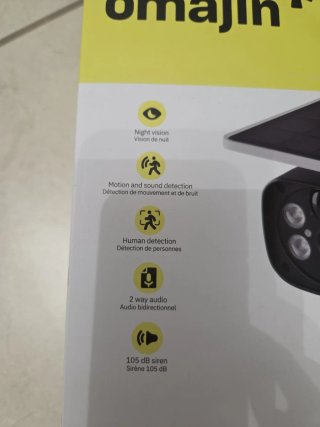 Telecamera solare WiFi Omajin Nuova