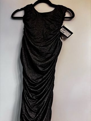 Vestido plateado ceñido elegante Muchino