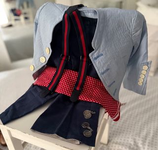 Traje de corto niño talla 2 conjunto 6 piezas.