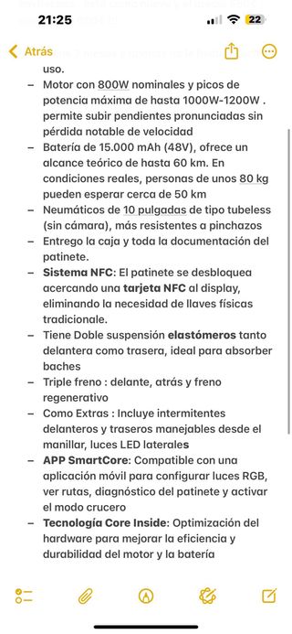 Patinete Eléctrico SmartGyro Rockway EVO Pro