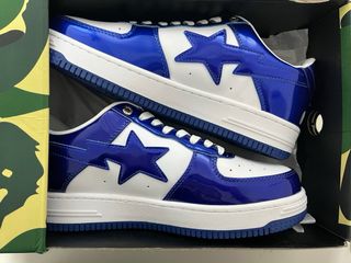 Zapatillas BAPE Azul Marino Blancas Nuevas