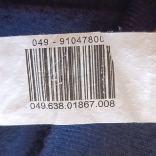 Cárdigan Emidio Tucci 100 Lana Merino Azul Lavable