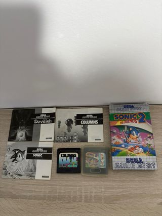 Lote Juegos y Manuales Sega Game Gear