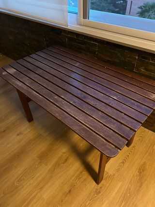 Mesa de jardín madera Ikea 120x70