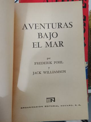 Libro Aventuras bajo el mar Ed Novaro México 1970