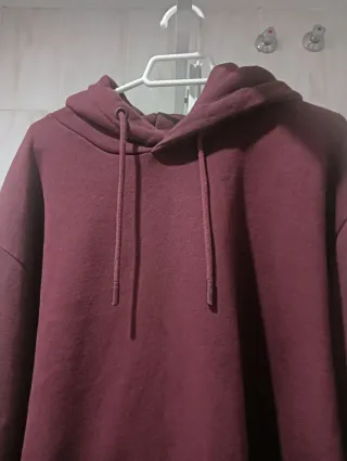 Sudadera con capucha morada hombre