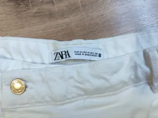 Falda pantalón blanco zara mujer