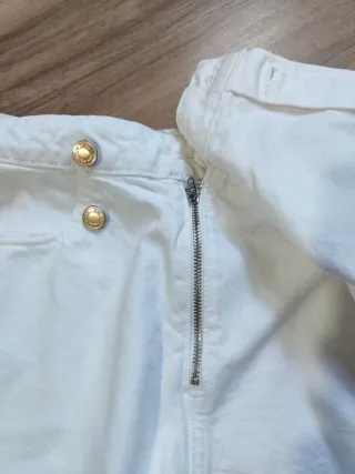 Falda pantalón blanco zara mujer