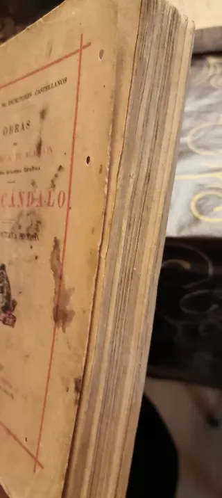 Libro antiguo ,El escándalo .de Pedro de Alecon