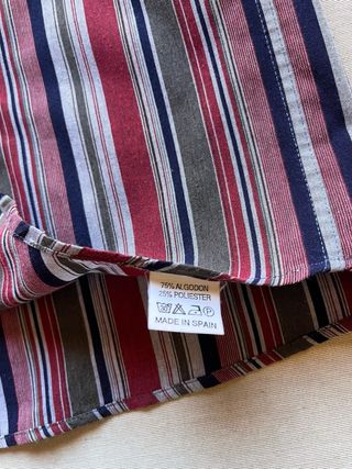 Camisa Vintage Rayas Multicolor Hombre XL