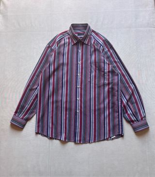 Camisa Vintage Rayas Multicolor Hombre XL