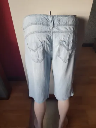 Pantalón pirata mujer azul