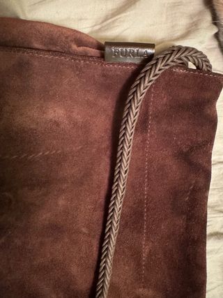 Borsa Furla in camoscio marrone