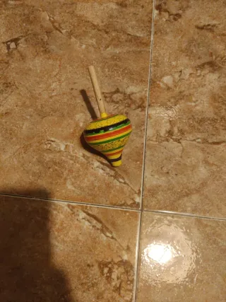 Peonza mexicana de madera artesanal NEGOCIABLE!!!
