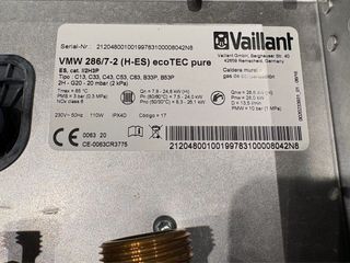 Caldera Vaillant Ecotec Pure Blanca
