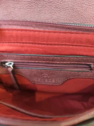 Bolso Dayaday ante y cuero burdeos sin estrenar