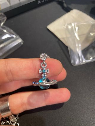 Collana Vivienne Westwood Orb Azzurra