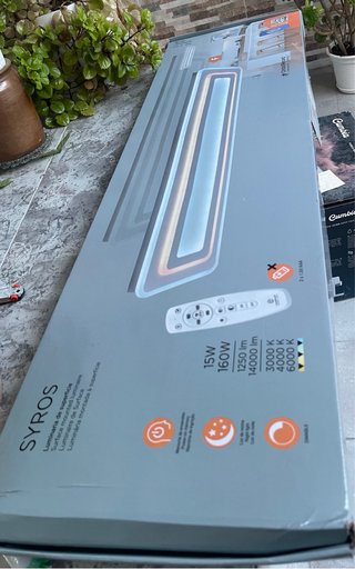 Lampara de techo les panel Syros 120cm x 30cm