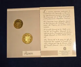 Andorra Set 2 Monedas 1987 Plata 2 y 20 Diner