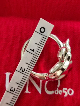 Anillo Uno de 50 Hoja con Piedra Verde