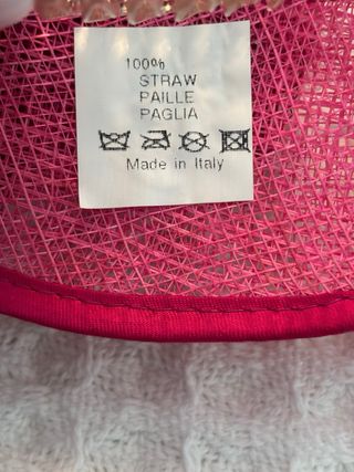 Tocado Chirel rosa y rojo