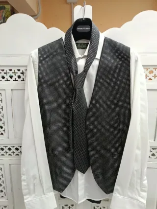 Traje de Novio Javier Arnaiz Negro/Plata