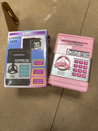 Caja Fuerte Rosa con Teclado Numérico
