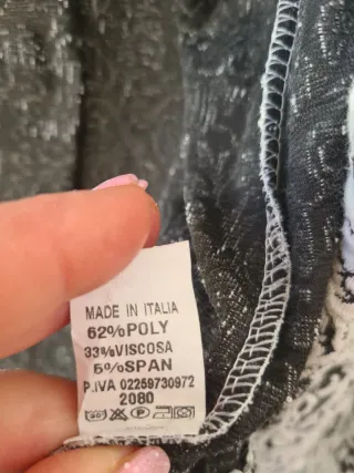 Chaqueta estampada blanco y negro