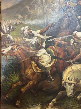Cuadro batalla militar 150x127
