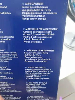 Macchina per waffle Disney Stitch